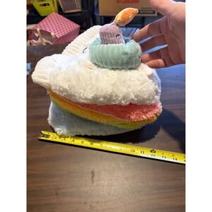 Gigglescape Rainbow Birthday Cake Stacking Plush Toy Set with Candle 4 Pieces